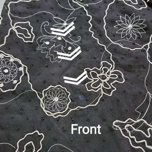 ts dixin Embroider S2 Cotton ALine Skirt - Picture 5 of 8